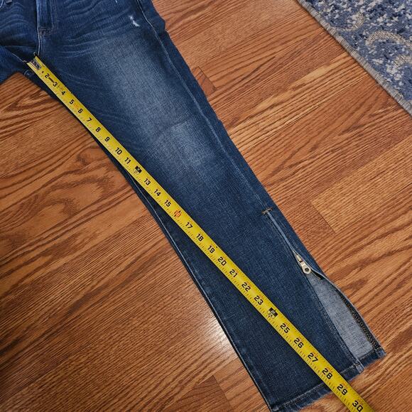 Frame Denim Le Boy Crop Zipper Hem Women's Denim Jeans Size 26 - Picture 5 of 7
